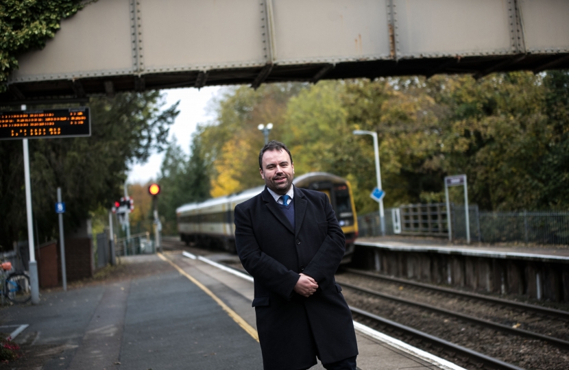 Chris at railway station