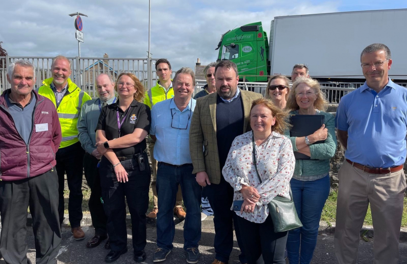 Chris Loder MP with participants of B3157 summit