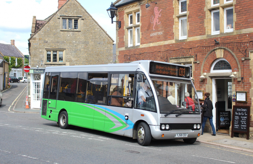 CB3 Bus at Beaminster