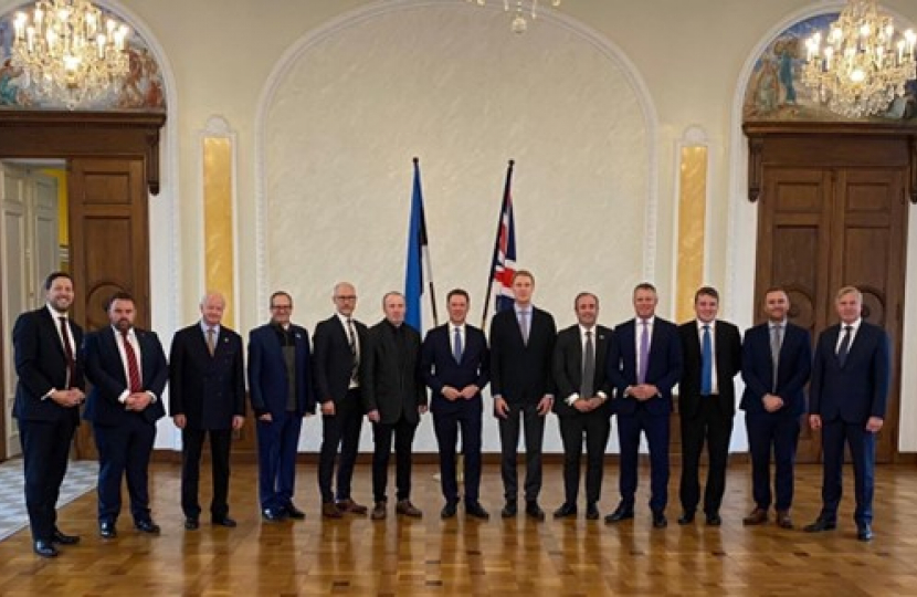 Chris Loder at Estonia Parliament 