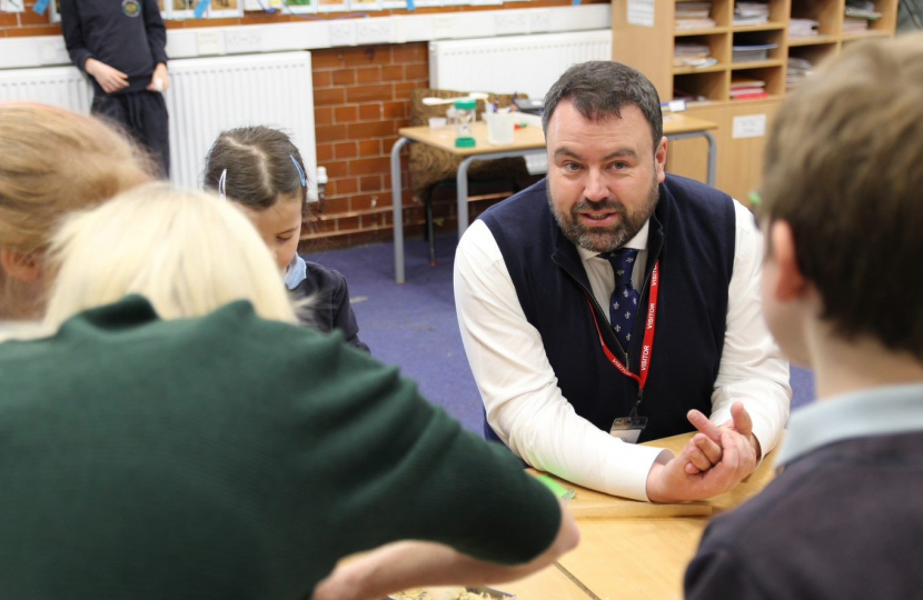 Chris Loder at Cheselbourne School