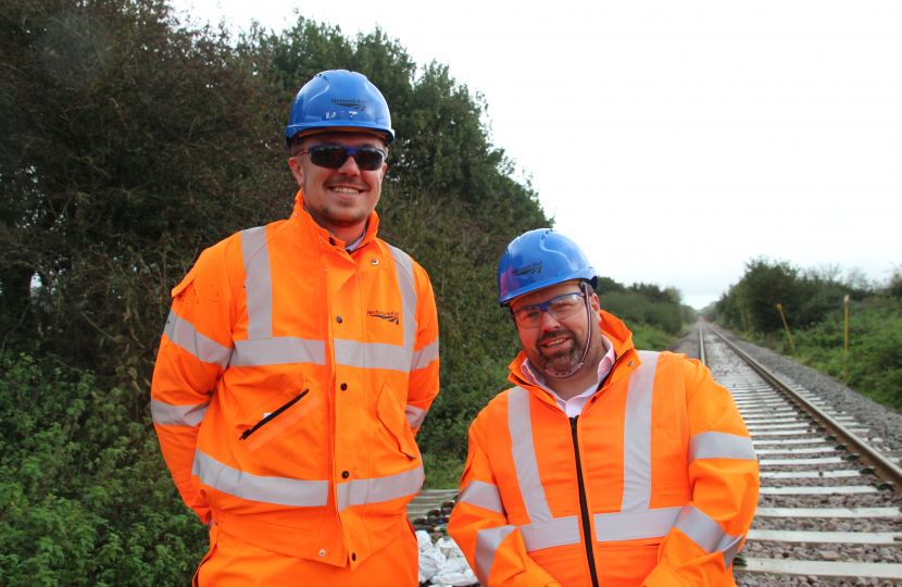 MP hails next phase of Heart of Wessex Line upgrade campaign with real ...