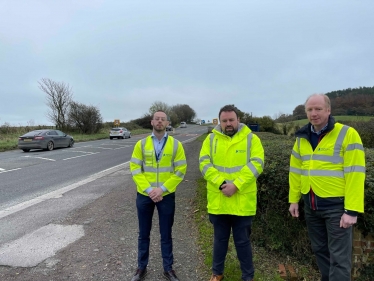 Chris with representatives of National Highways