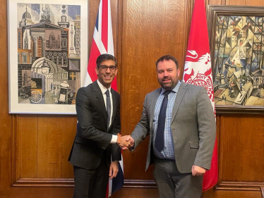 Chris Loder MP with Chancellor Rishi Sunak